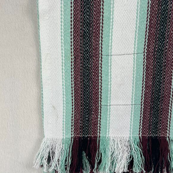 Original Senor Lopez Baja Blanket Beach Blanket Bora Bora Fringe 41"x72" Striped - Picture 2 of 11